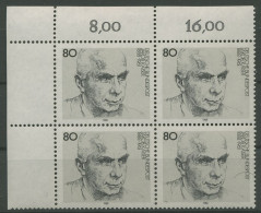 Bund 1988 Politiker Jakob Kaiser 1350 4er-Block Ecke 1 Postfrisch (R80221) - Unused Stamps