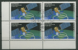 Bund 1986 Satellitentechnik 1290 4er-Block Ecke 3 Gestempelt (R80136) - Used Stamps