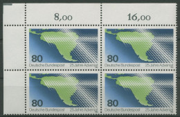 Bund 1986 Sammelaktion Adveniat 1302 4er-Block Ecke 1 Postfrisch (R80146) - Unused Stamps