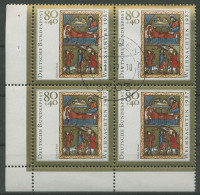 Bund 1987 Weihnachten Miniatur 1346 4er-Block Ecke 3 Gestempelt (R80202) - Gebruikt