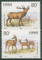 China 1999 Tiere Hirsche Isubra 3012/13 Postfrisch - Ongebruikt