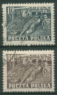 Polen 1951 Sechsjahresplan Bergbau 715/16 Gestempelt - Usados