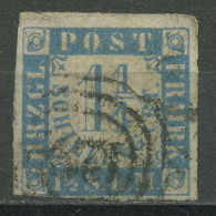 Schleswig-Holstein 1864 Wertangabe Im Viereck 7 Gestempelt - Schleswig-Holstein