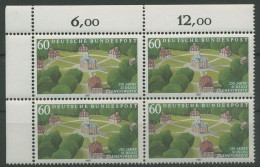 Bund 1987 Schloss Clemenswerth 1312 4er-Block Ecke 1 Postfrisch (R80185) - Unused Stamps