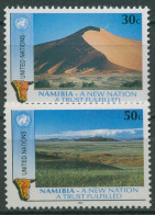 UNO New York 1991 Namibia Dünen Wüste 612/13 Postfrisch - Nuevos