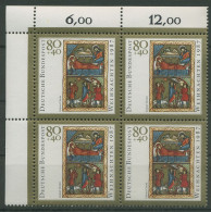 Bund 1987 Weihnachten Miniatur 1346 4er-Block Ecke 1 Postfrisch (R80206) - Neufs