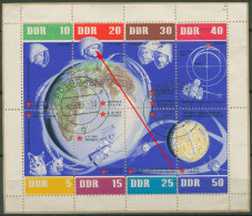 DDR 1962 Weltraumflüge Mit Plattenfehler 926/33 K (15 A?) Gestempelt (C80557) - Variétés Et Curiosités