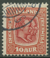 Island 1907/1908 König Christian IX. Und König Frederik VIII. 53 Gestempelt - Usados