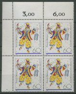 Bund 1988 Mainzer Karneval 1349 4er-Block Ecke 1 Postfrisch (R80220) - Ungebraucht