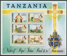 Tansania 1990 Papstbesuch Johannes Paul II. Block 121 Postfrisch (C40667) - Tanzanie (1964-...)