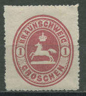 Braunschweig 1865 Wappen Im Senkrechten Oval 18 Postfrisch - Braunschweig