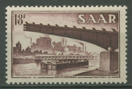 Saarland 1952 Wiederaufbau Brücke In Gersweiler 330 Postfrisch - Unused Stamps