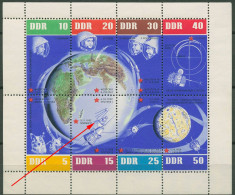 DDR 1962 Weltraumflüge Mit Plattenfehler 926/33 K (15 DIII) Postfrisch (C80560) - Variétés Et Curiosités