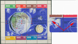 DDR 1962 Weltraumflüge Mit Plattenfehler 926/33 K (15 AV) Gestempelt (C80555) - Abarten Und Kuriositäten