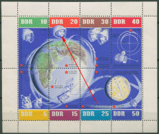 DDR 1962 Weltraumflüge Mit Plattenfehler 926/33 K (15 AI) Postfrisch (C80550) - Plaatfouten En Curiosa