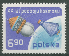 Polen 1977 Raumfahrt Erdsatelliten 2539 Postfrisch - Unused Stamps