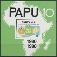 Tansania 1990 Panafrikanische Postunion Block 104 Postfrisch (C40661) - Tanzania (1964-...)