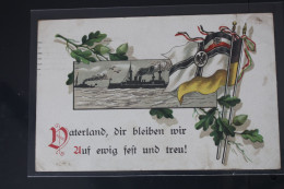 AK Deutschland Vaterland, Dir Bleiben Wir Auf Ewig Usw. 1916 Gebraucht #PL115 - Altri & Non Classificati