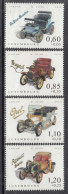 2014 Luxembourg Automobiles Cars Renault Peugeot EMBOSSED Complete Set Of 4 MNH - Nuevos