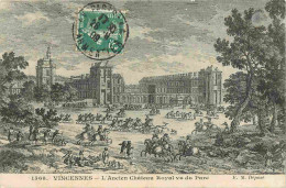 94 - Vincennes - L'Ancien Château Royal Vu Du Parc - Art Dessin - CPA - Oblitération Ronde De 1909 - Voir Scans Recto-Ve - Vincennes