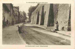 69 - Lyon - Catastrophe De Lyon St Jean - Le Chemin Neuf Avant L'éboulement - Animée - Motos -  CPA - Voir Scans Recto-V - Autres & Non Classés