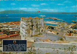 Gibraltar - Moorish Castle And North View Of Commercial Harbour - CPM - Voir Scans Recto-Verso - Gibilterra