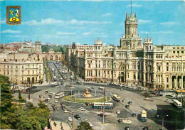 Espagne - Espana - Madrid - La Cibeles - Calle De Alcala Y Palacio De Communicaciones - Automobiles - CPM - Voir Scans R - Madrid