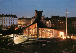 76 - Rouen - La Chapelle Sainte-Jeanne-d'Arc Illuminée - Vue De Nuit - CPM - Voir Scans Recto-Verso - Rouen