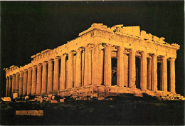 Grèce - Athènes - Athína - Le Parthénon Illuminé - Vue De Nuit - Carte Neuve - CPM - Voir Scans Recto-Verso - Griechenland