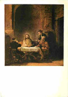 Art - Peinture - Rembrandt Harmensz Van Rijn - Les Pèlerins D'Emmaus - Musée Du Louvre - CPM - Voir Scans Recto-Verso - Paintings