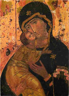 Art - Peinture Religieuse - Gottesmutter Von Wladimir - Byzantinische Ikone - Moskau - Carte Neuve - CPM - Voir Scans Re - Pinturas, Vidrieras Y Estatuas