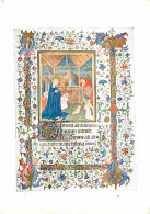 Art - Peinture Religieuse - Hours Of E Chevalier - The Nativity - CPM - Voir Scans Recto-Verso - Paintings, Stained Glasses & Statues