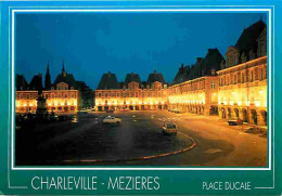 08 - Charleville Mézières - La Place Ducale - Vue De Nuit - Automobiles - Carte Neuve - CPM - Voir Scans Recto-Verso - Charleville