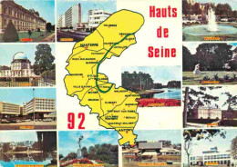 92 - Hauts De Seine - Multivues - Carte Géographique - CPM - Voir Scans Recto-Verso - Sonstige & Ohne Zuordnung