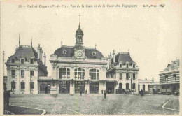 62 - Saint Omer - Vue De La Gare Et De La Cour Des Voyageurs - Animée - CPA - Voir Scans Recto-Verso - Saint Omer