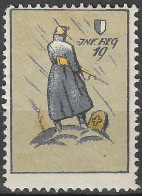 1914-1918 SWITZERLAND Soldatenmarken Suisse Militaire Vignette INF.REG. 19, Ohne Jahreszahl (1914)  MLH FULL GUM VF - Labels