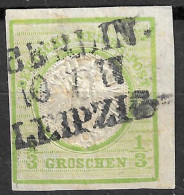 GERMANY DEUTSCHE REICHS POST 1/3 GR   BERLIN LEIPZIG  - Gebraucht