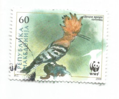 (MACEDONIA) 2006, WWF, EURASIAN HOOPOE, UPUPA EPOPS - Used Stamp - Macedonia Del Nord