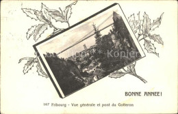 11757217 Fribourg FR Vue Generale Et Pont Du Gotteron Fribourg - Sonstige & Ohne Zuordnung