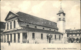 11757157 Fribourg FR Eglise Et Place Notre Dame Fribourg - Sonstige & Ohne Zuordnung