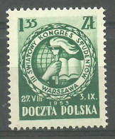 Poland 1953 Mi 812 MNH  (LZE4 PLD812) - Stamps