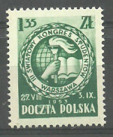 Poland 1953 Mi 812 MNH  (LZE4 PLD812) - Francobolli