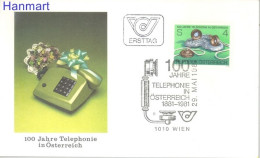 Austria 1981 Mi 1672 FDC  (FDC ZE1 AST1672) - Telekom