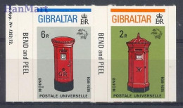 Gibraltar 1974 Mi 310BIII-311BIII MNH  (ZE1 GIB310BIII-311BIII) - U.P.U.