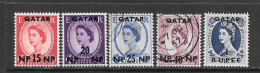 Qatar QEII 5 Stamps 1950s MNH/ Used - Qatar