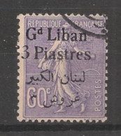 GRAND LIBAN - 1924-25 - N°YT. 34 - Type Semeuse 3pi Sur 60c Violet - Oblitéré / Used - Usados