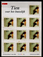 NETHERLANDS, 1998, MNH Block  Of 10 Stamps , Wedding, MS 184, Scannr. 21097 - Blocks & Sheetlets