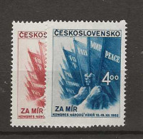 1952 MNH Tschechoslowakei, Mi 774-75 Postfris** - Nuevos