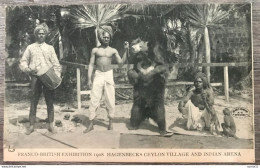 CPA LONDON Londres (Angleterre) Franco British Exhibition 1908 Hagenbecks Ceylon Village And Indian Arena - Autres & Non Classés