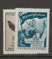 1953 MNH Tschechoslowakei, Mi 776-77 Postfris** - Unused Stamps